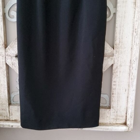 Dress the Population Women's Sleeveless Midi Elle Sheath Dress in Black - Picture 5 of 10